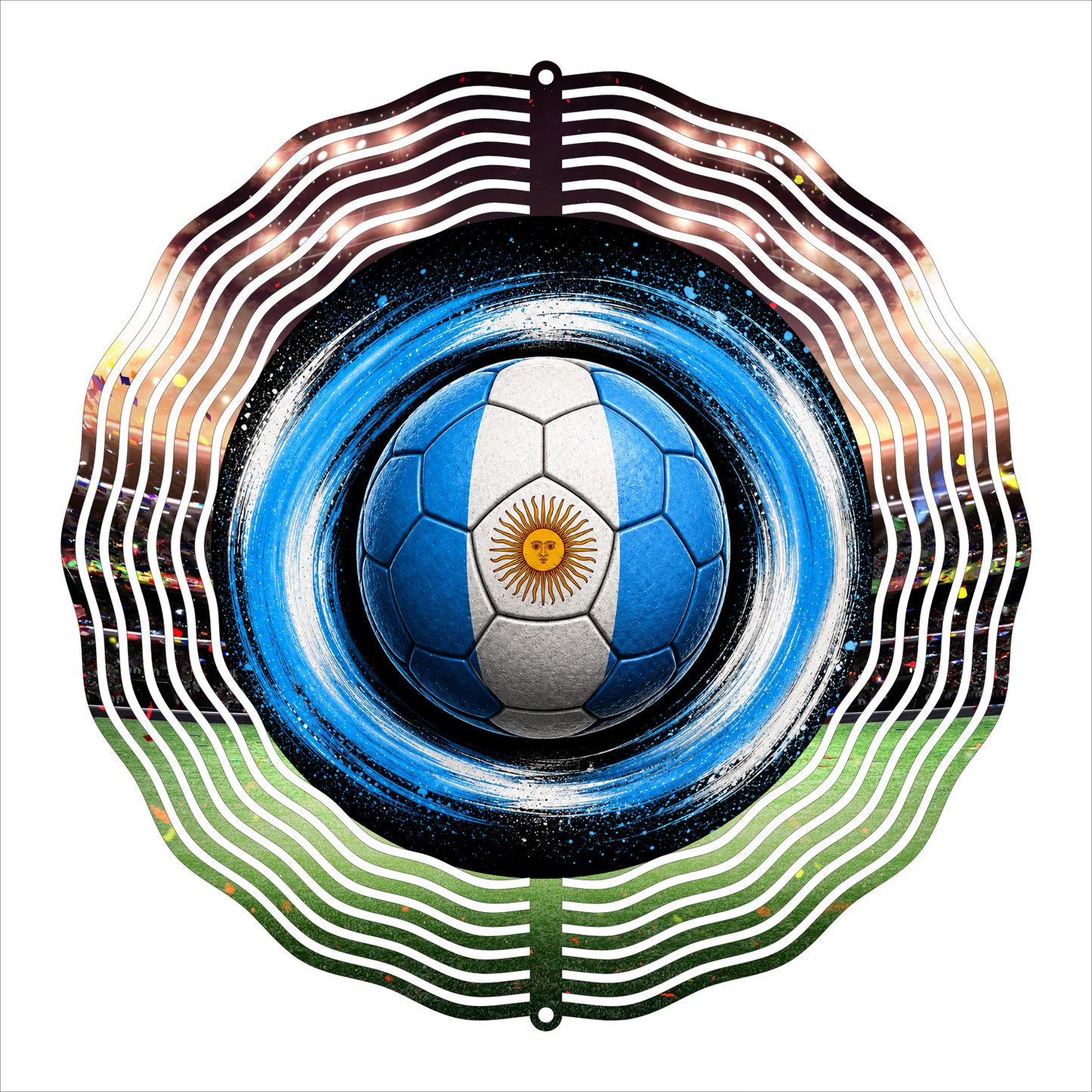 8" Soccer Fan Wind Spinner