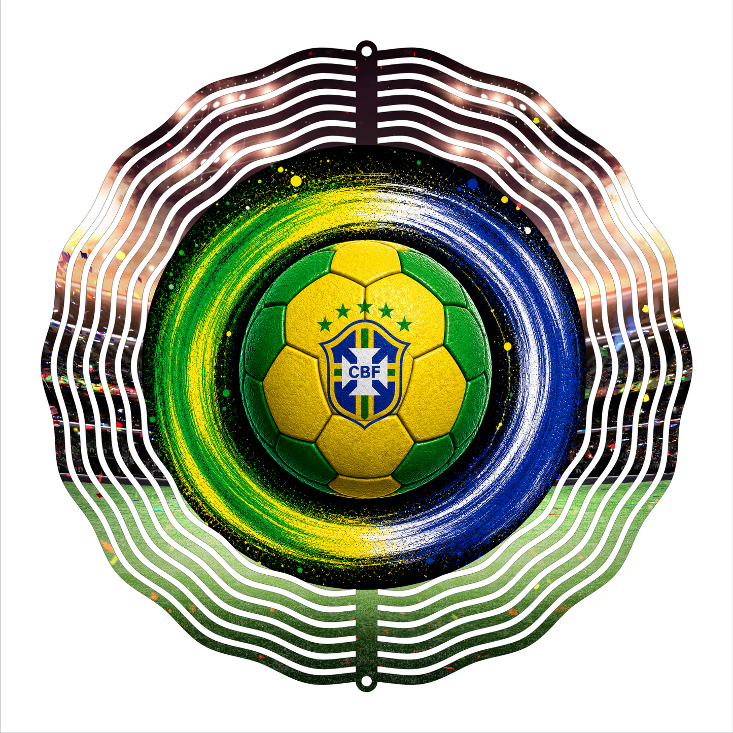 8" Soccer Fan Wind Spinner