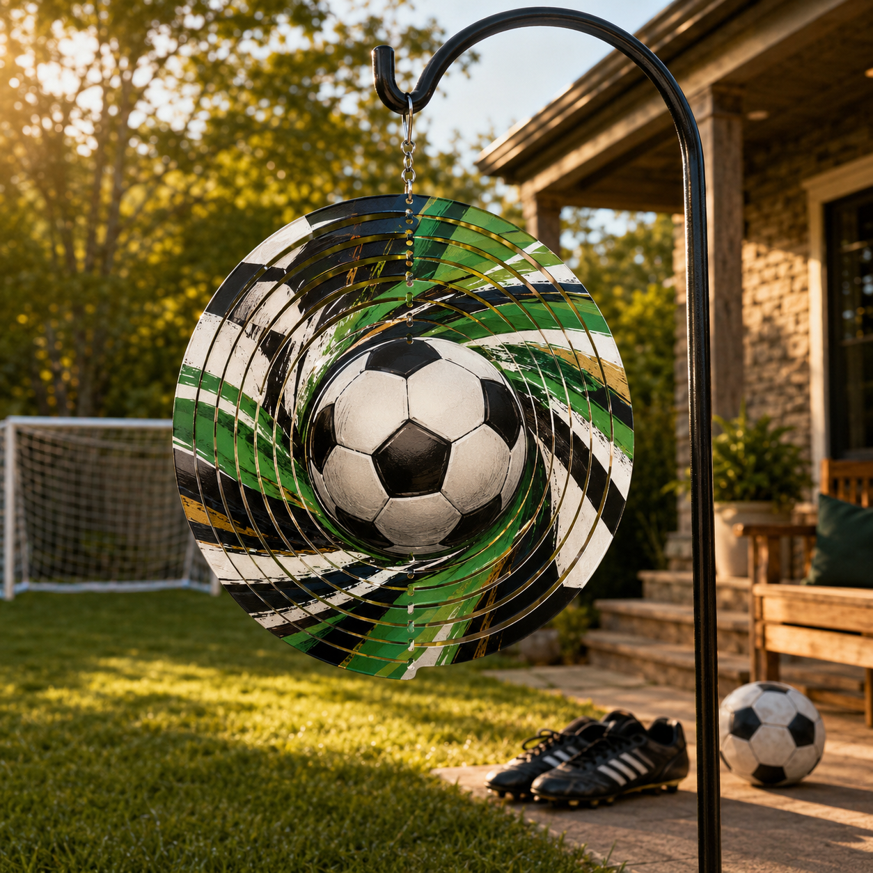 Soccer Ball Wind Spinner