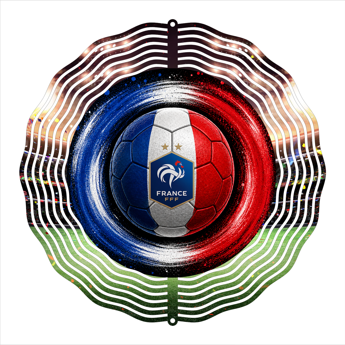 8" Soccer Fan Wind Spinner