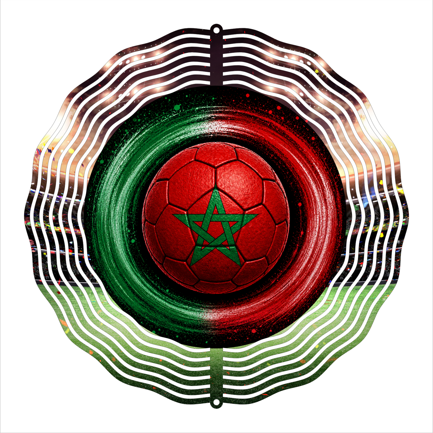 8" Soccer Fan Wind Spinner