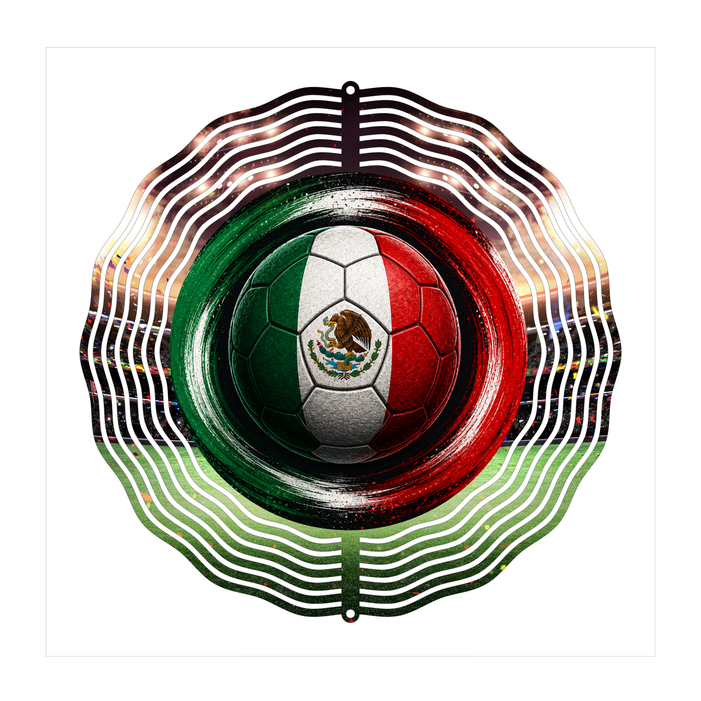 8" Soccer Fan Wind Spinner