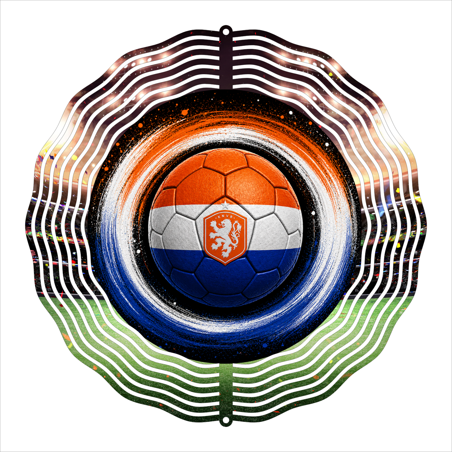8" Soccer Fan Wind Spinner