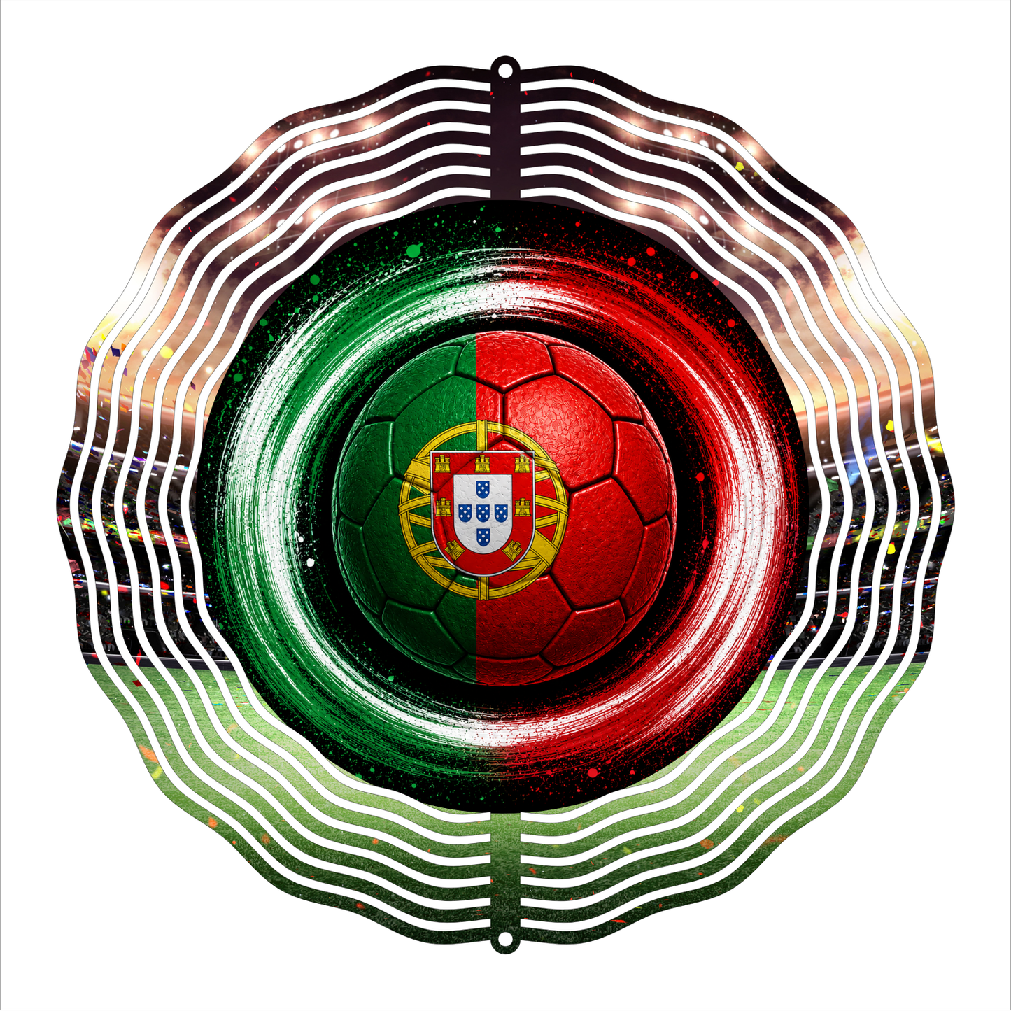 8" Soccer Fan Wind Spinner